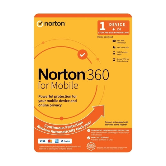 Norton 360 Mobile 1U 1D 1 Yr