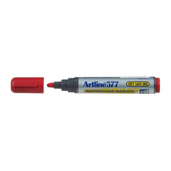 Artline 577 W/Bd Mrkr Red Bx12