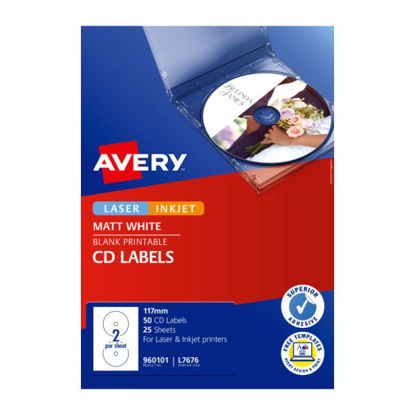 AV LIP Label CD/DVD L7676 Bx50 - Image 2