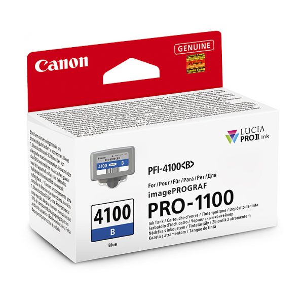 Canon PFI4100 Blue Ink Cart