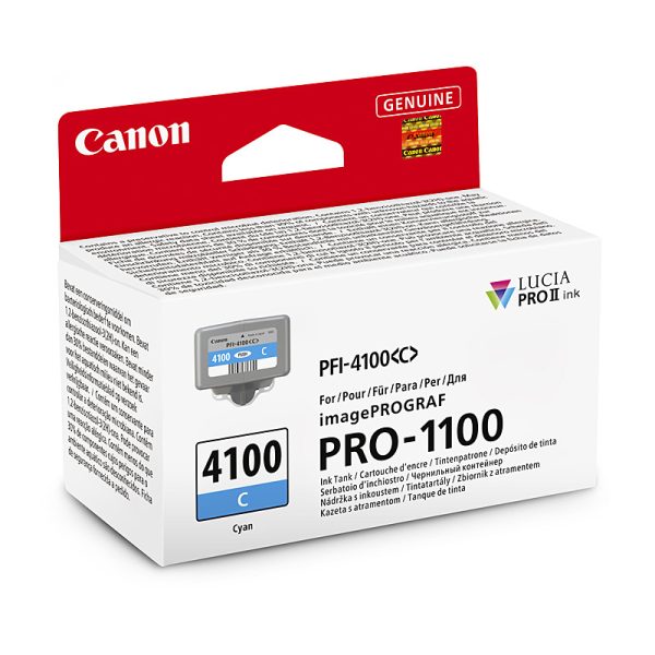 Canon PFI4100 Cyan Ink Cart