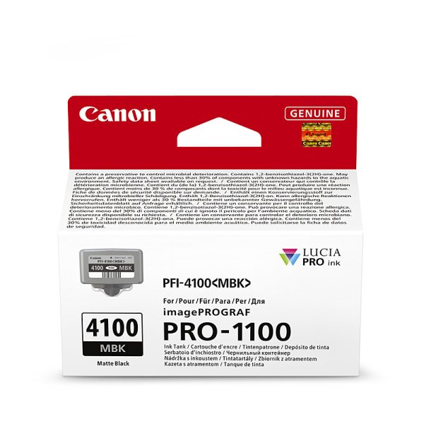 Canon PFI4100 Mat Blk Ink Cart - Image 2