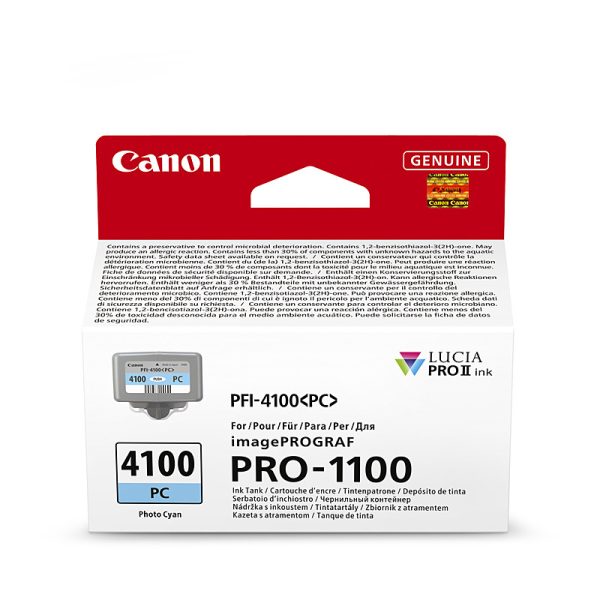 Canon PFI4100 Ph Cyan Ink Cart - Image 2