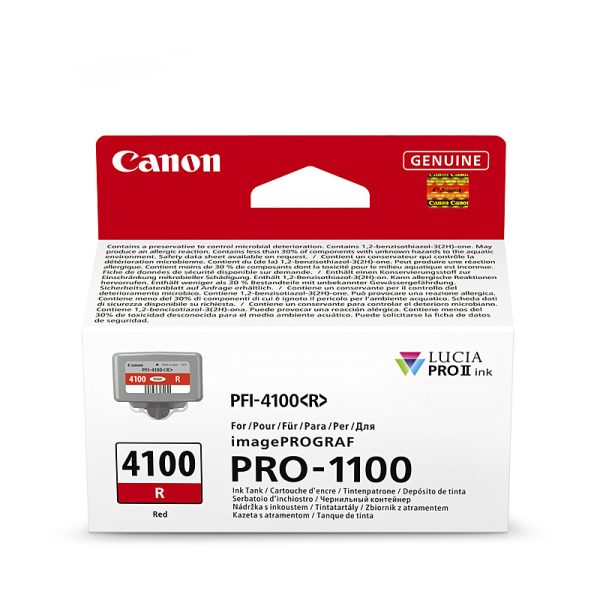 Canon PFI4100 Red Ink Cart - Image 2