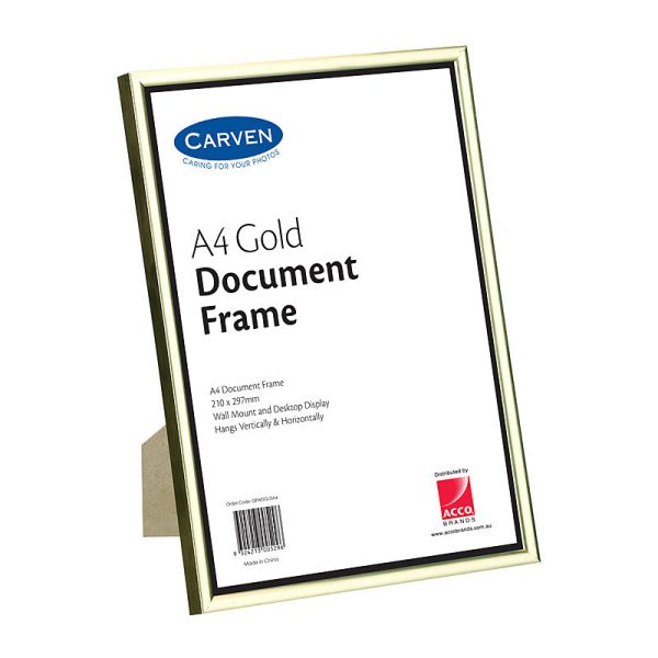 Carven Document Frame Gold A4