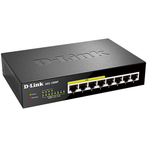 D-LINK DGS-1008P PoE Switch - Image 2