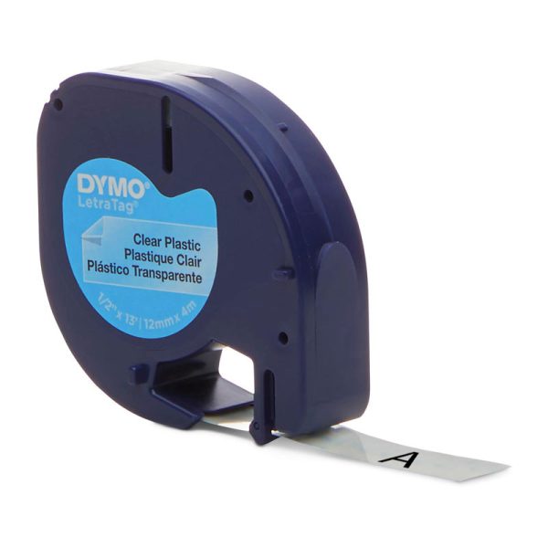 Dymo LT Plastic 12mm x 4m Clr - Image 3