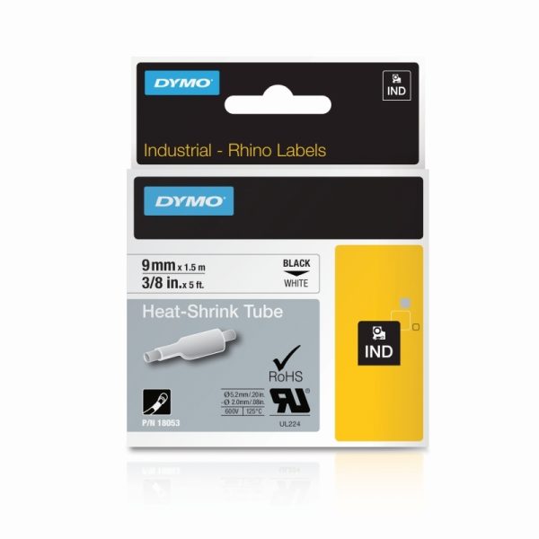 Dymo Rhno Tube Ht Shrk 9mm Wh - Image 2