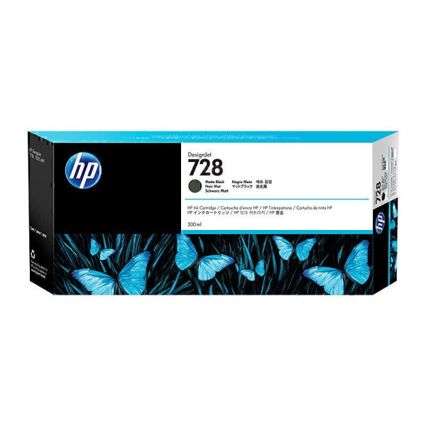 HP #728B 300ml Matt Blk 3WX30A