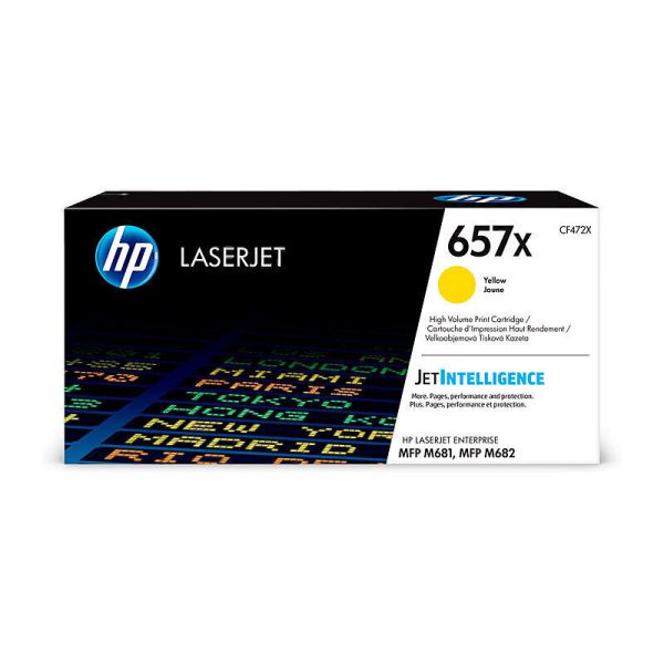 HP #657X Yellow Toner CF472X