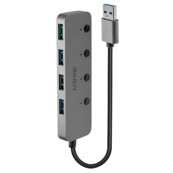 Lindy 4 Port USB 3.0 Hub Switc - Image 2