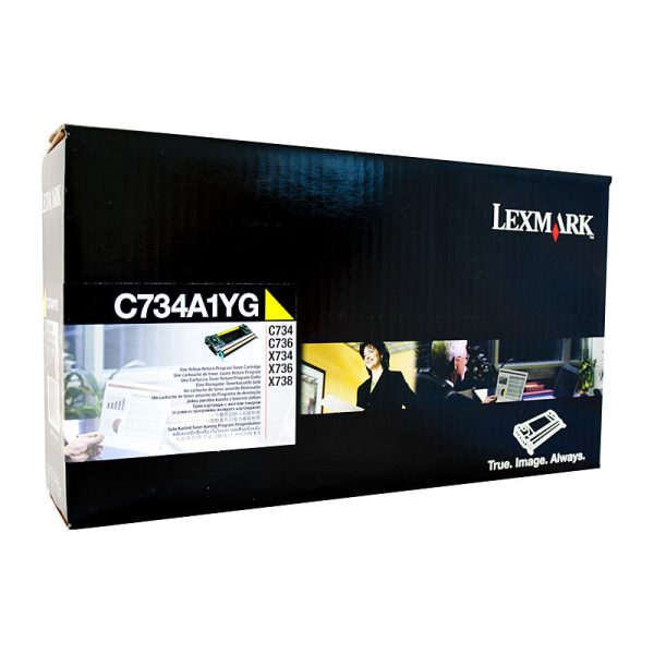 Lexm C734 Yellow Toner Cart