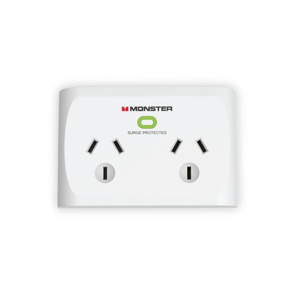 Monster 2-Port Surge White