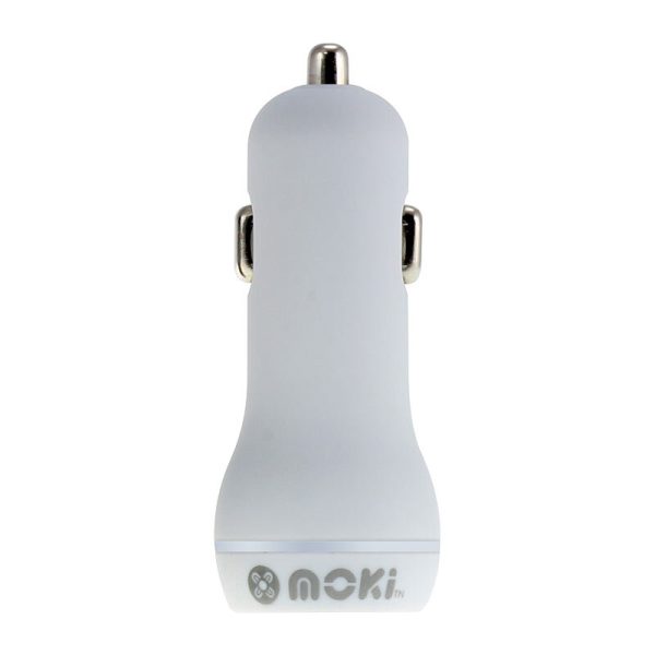 Moki Dual USB Car Charger Wh