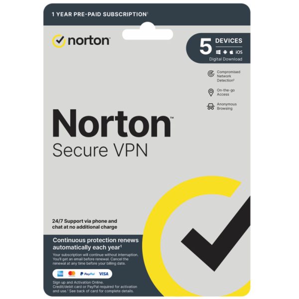 Norton Secure VPN 1U 5D 12M