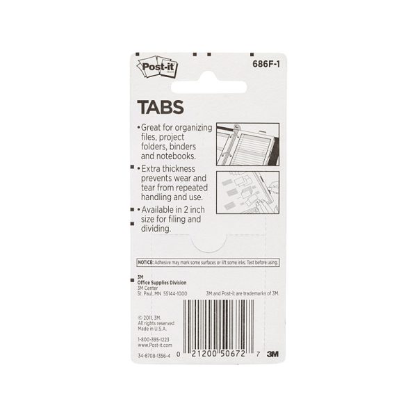 Post-It Tabs 686F-1 Pk24 Bx6 - Image 2