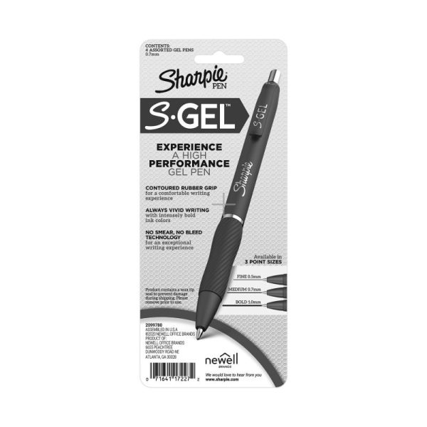 Sharpie Gel 0.7mm Asst Pk4 Bx6 - Image 3