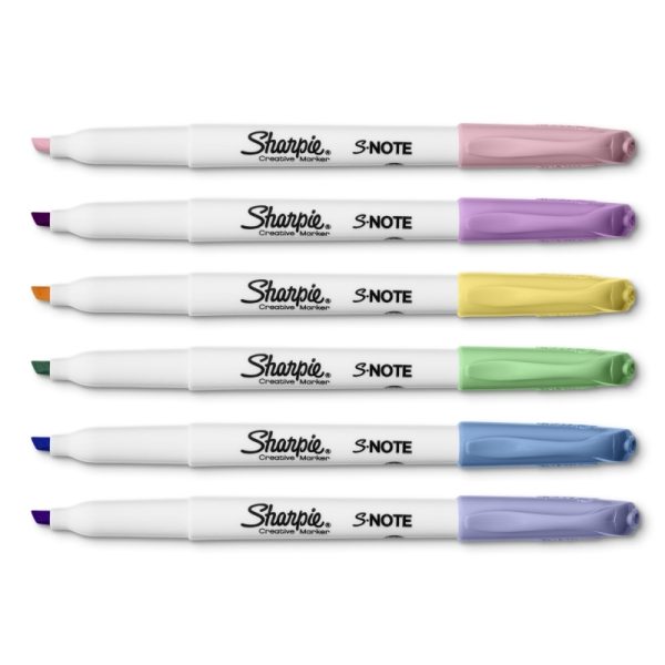 Sharpie S-Note Pastel Pk6 Bx6 - Image 2