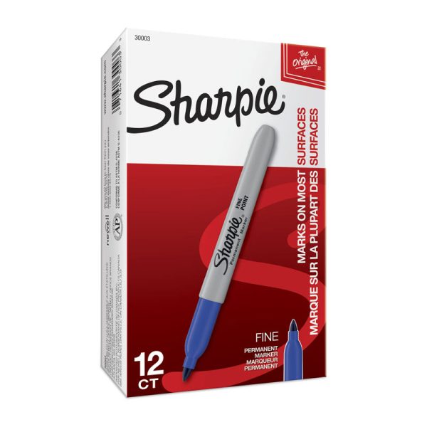 Sharpie FP PermMarker Blu Bx12 - Image 2