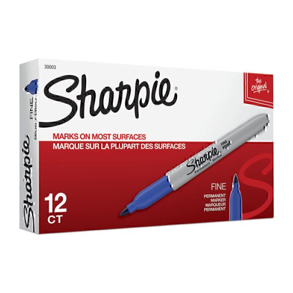 Sharpie FP PermMarker Blu Bx12