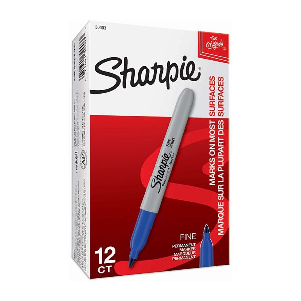 Sharpie Prm Mrk FP Blu NP Bx12