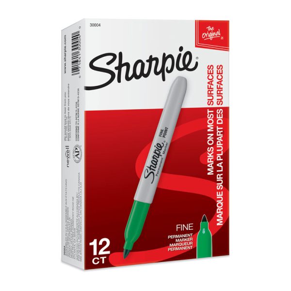 Sharpie Perm Markr FP Grn Bx12 - Image 2