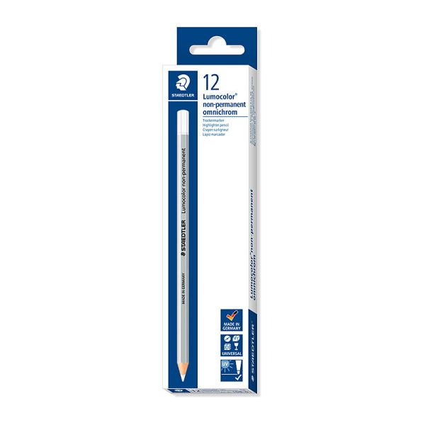 Staedtler Nonperm Mrk Wht Bx12