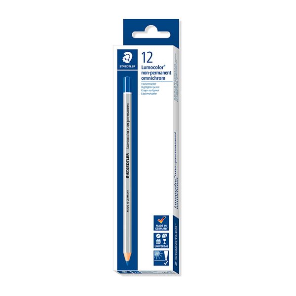 Staedtler Nonperm Mrk Blu Bx12