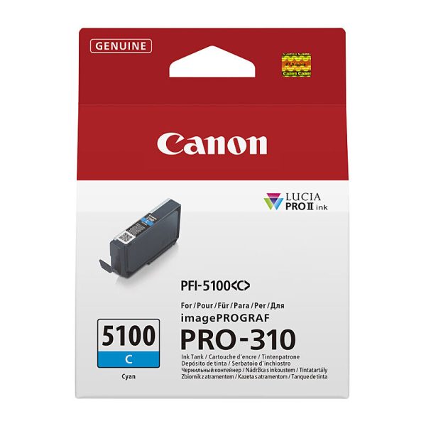 Canon PFI5100 Cyan Ink Cart