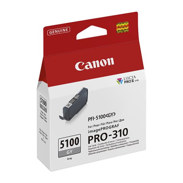 Canon PFI5100 Grey Ink Cart - Image 2