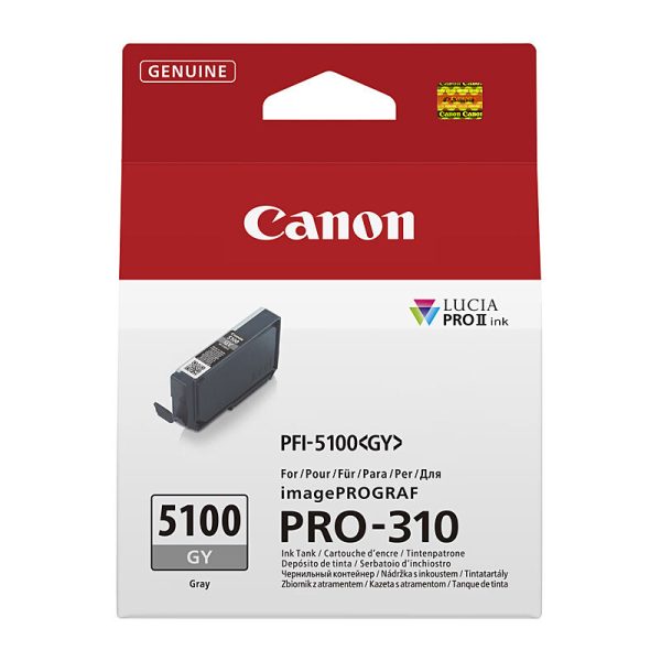 Canon PFI5100 Grey Ink Cart