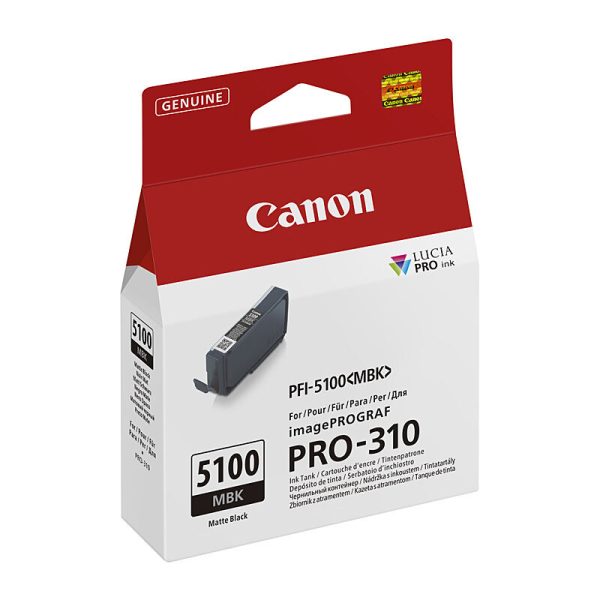 Canon PFI5100 Mat Blk Ink Cart - Image 2