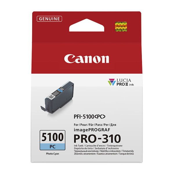 Canon PFI5100 Ph Cyan Ink Cart