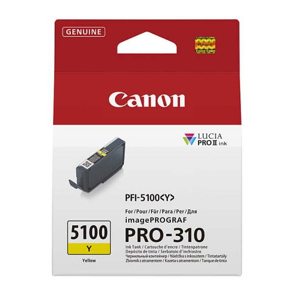 Canon PFI5100 Yellow Ink Cart