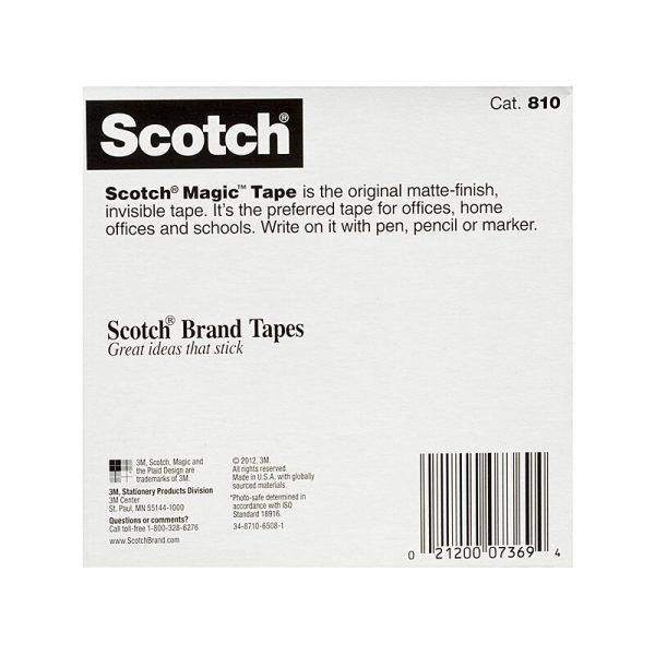 SCT Magic Tape 810 25.4mm Bxd - Image 6