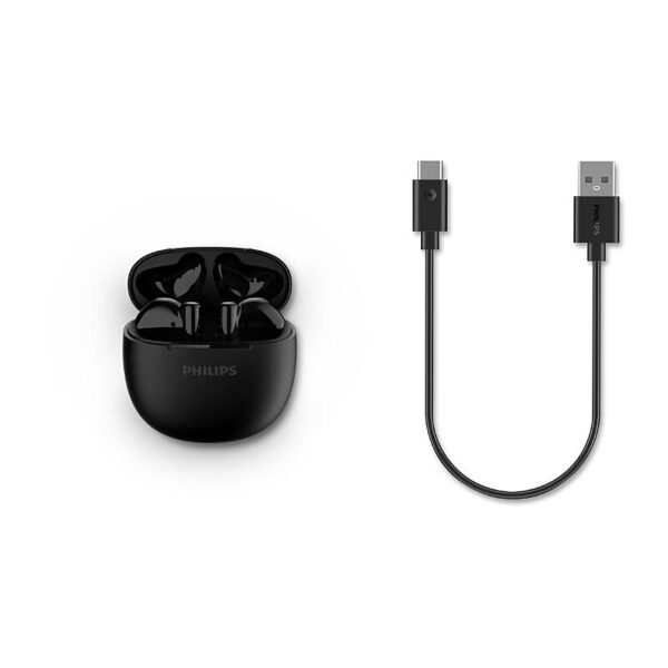 Philips TWS W/less Earbuds BK - Image 4