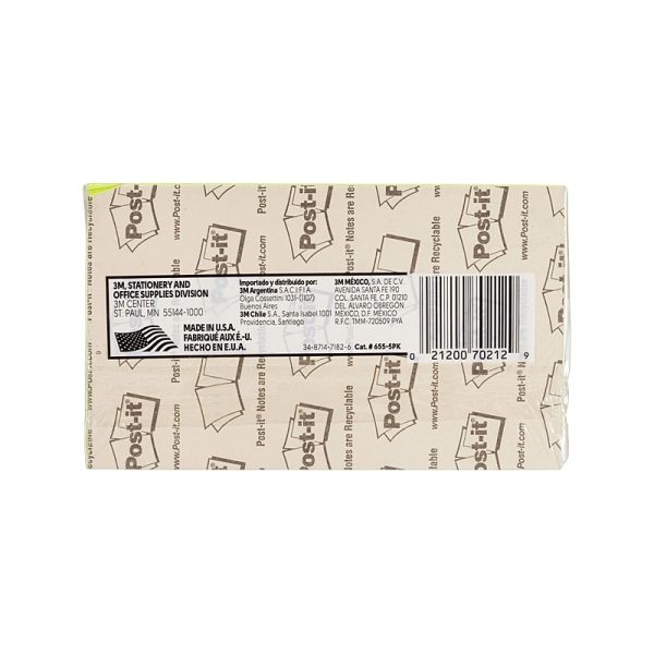 P-I Note 655-5PK CT 73X123 Pk5 - Image 6