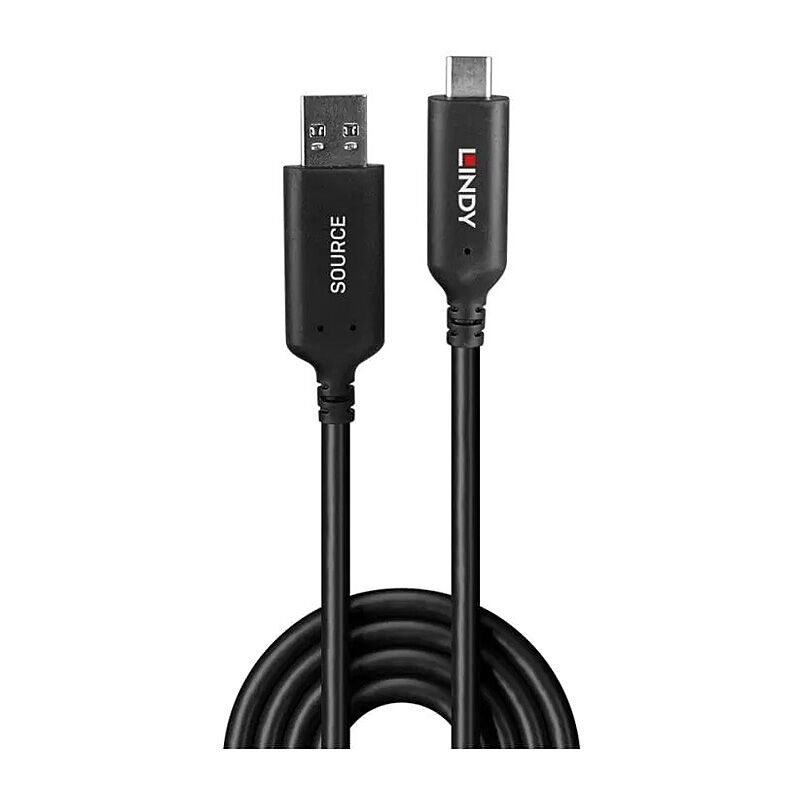 Lindy 10m USB A-C Hybrid Cbl - Image 2
