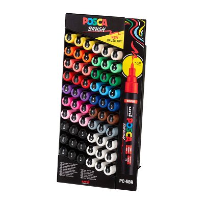 Posca Med Brush Tip 5 Dz Disp