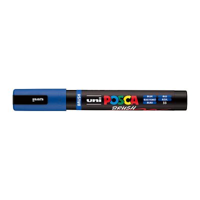 Posca Medium Brush Tip Blue