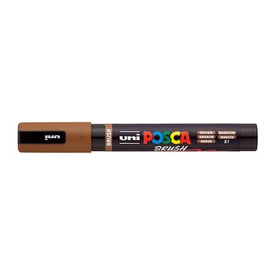 Posca Medium Brush Tip Brown