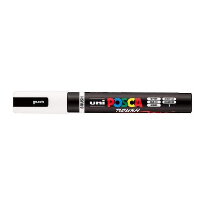 Posca Medium Brush Tip White