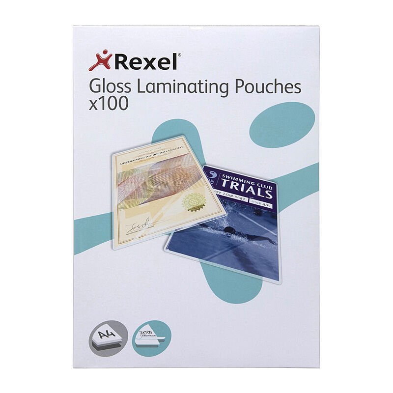 Rexel LamPouch 100mic A4 Pk100