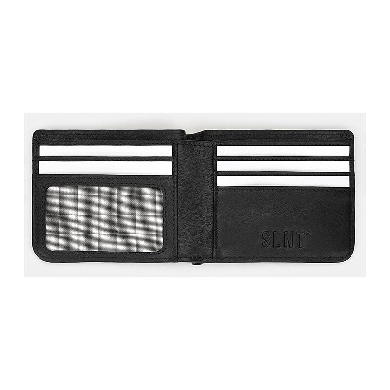 SLNT Bifold Wallet Leather Blk - Image 2