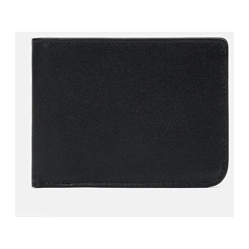SLNT Bifold Wallet Leather Blk