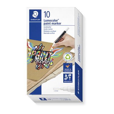 Sta Lumo Pnt Mrkr 349 Wht Bx10