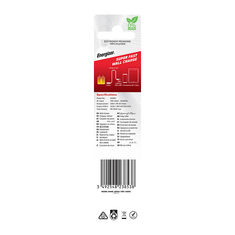 Energizer GaN Wall Charger 20W - Image 5