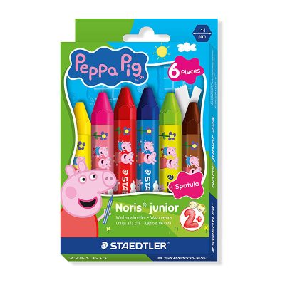 ST Peppa Pig Crayons Pk6 Bx6