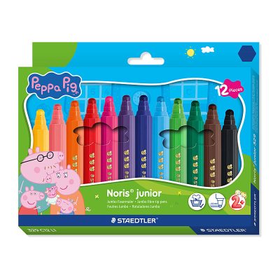 ST Peppa Pig FibrePenPk12 Bx10